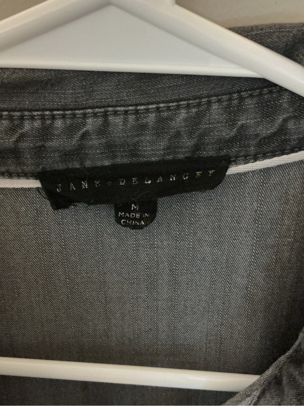 Jane + Delancey Black Denim Button Down - Picture 10 of 11